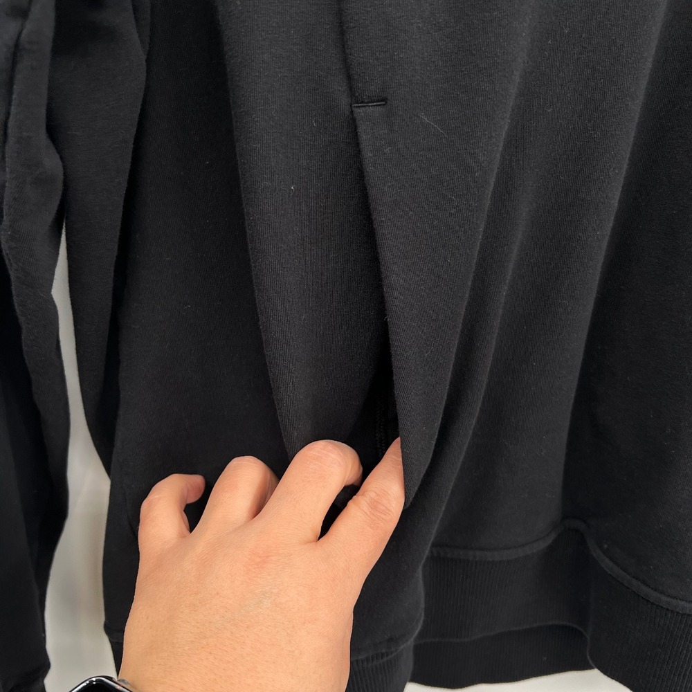 Lululemon Size 8 Scuba Pullover Hoodie Womens‎ Black Thumbholes Cotton Blend - Picture 3 of 8